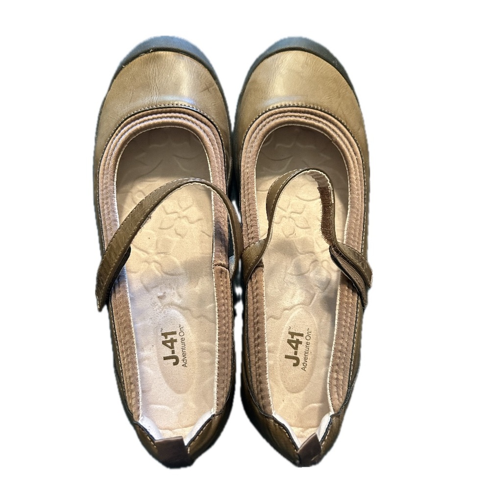 JBU J-41 Jambu Memory foam closed toe Brown sandals size 10